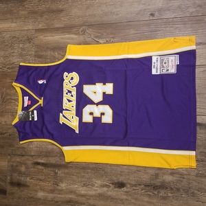 Shaquille O'Neal LA Throwback Stitched Mens New